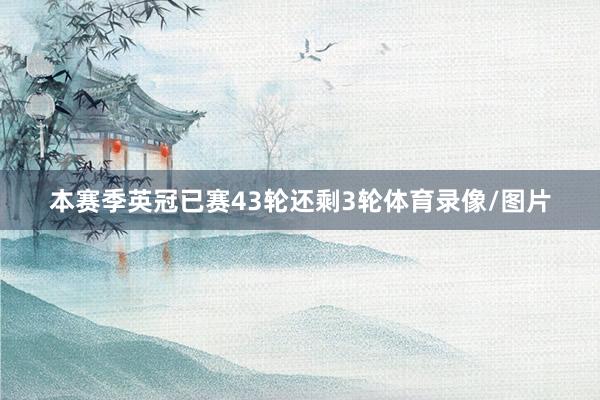 本赛季英冠已赛43轮还剩3轮体育录像/图片