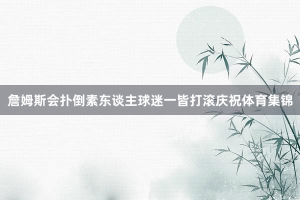 詹姆斯会扑倒素东谈主球迷一皆打滚庆祝体育集锦