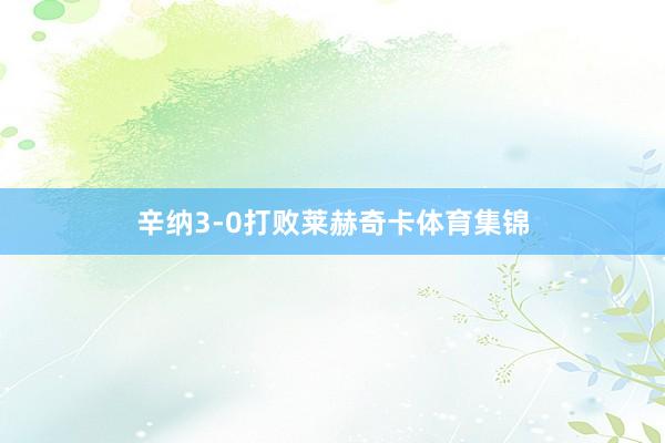 辛纳3-0打败莱赫奇卡体育集锦