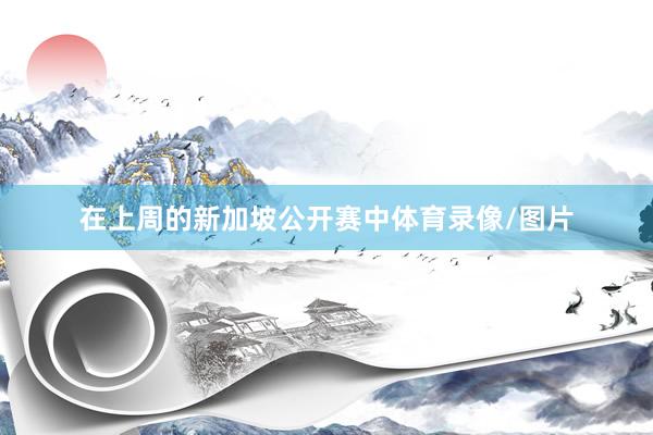 在上周的新加坡公开赛中体育录像/图片
