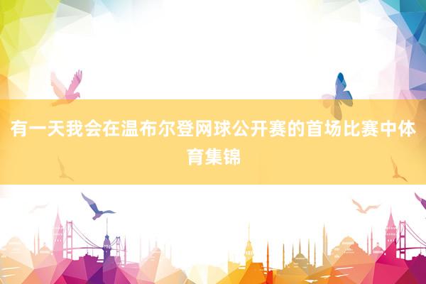 有一天我会在温布尔登网球公开赛的首场比赛中体育集锦