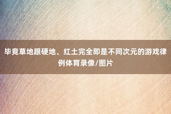 毕竟草地跟硬地、红土完全即是不同次元的游戏律例体育录像/图片