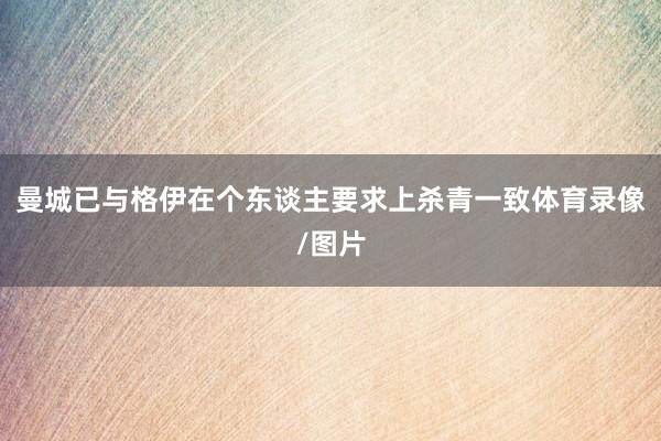曼城已与格伊在个东谈主要求上杀青一致体育录像/图片