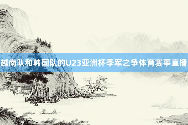 越南队和韩国队的U23亚洲杯季军之争体育赛事直播