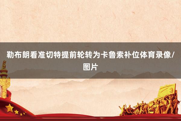 勒布朗看准切特提前轮转为卡鲁索补位体育录像/图片