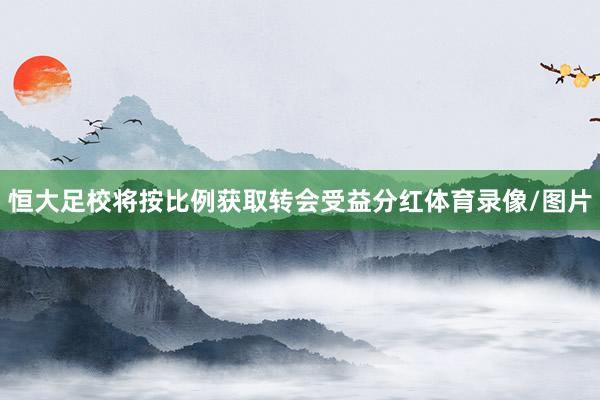 恒大足校将按比例获取转会受益分红体育录像/图片