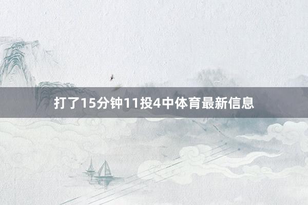 打了15分钟11投4中体育最新信息