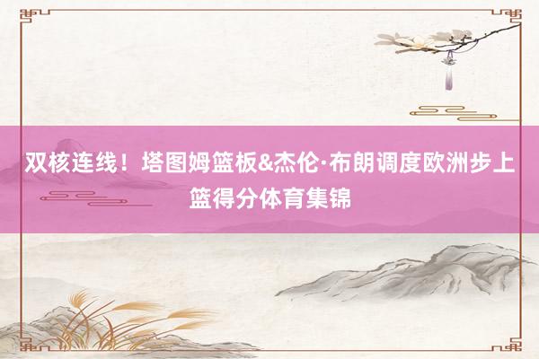 双核连线！塔图姆篮板&杰伦·布朗调度欧洲步上篮得分体育集锦