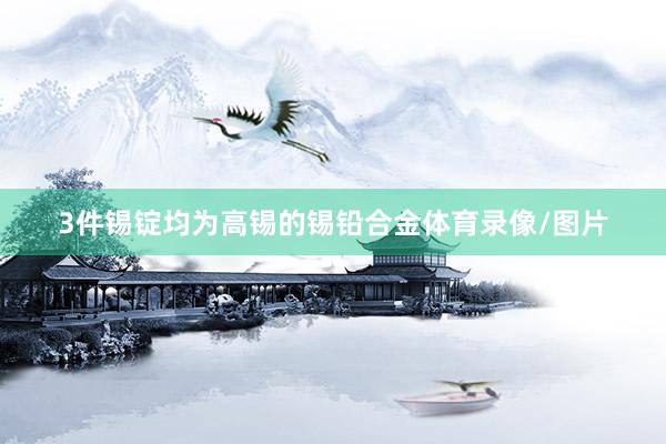3件锡锭均为高锡的锡铅合金体育录像/图片