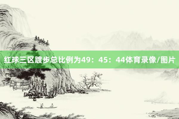 红球三区踱步总比例为49：45：44体育录像/图片
