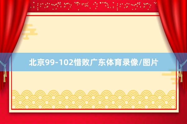北京99-102惜败广东体育录像/图片